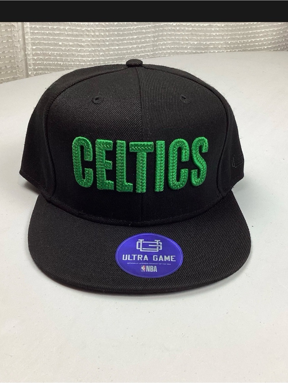 Ultra Game NBA Black Boston Celtics SnapBack Cap Hat NEW! Retail $39.99